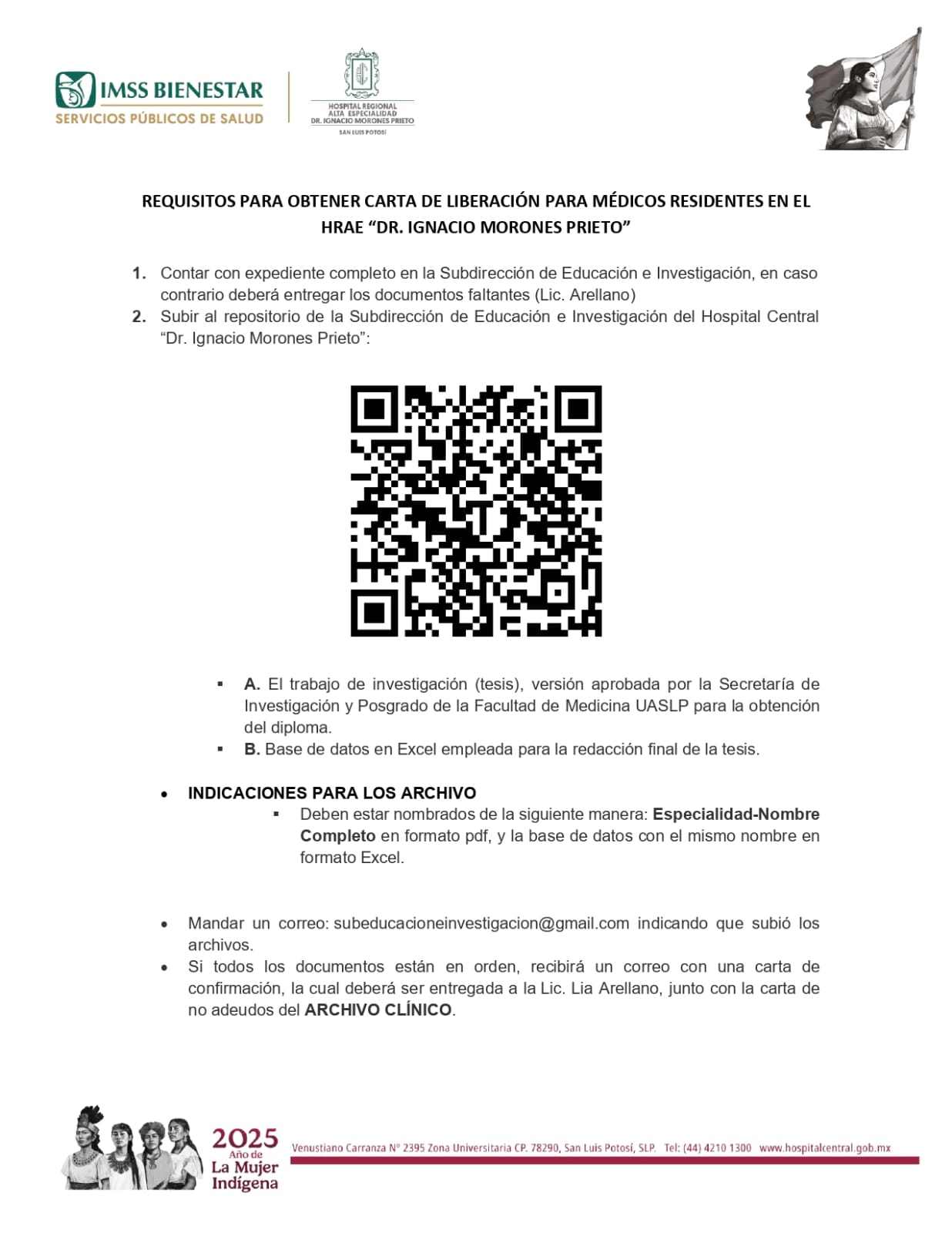 Libereación de Residentes